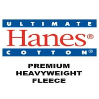 Hanes férfi és nagy férfi Ultimate Cotton nehézsúlyú polár kapucnis pulóver, 3XL méretig