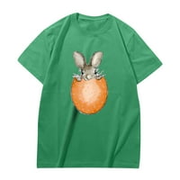 Férfi pólók mindennapi póló húsvéti nyomtatás alkalmi laza rövid ujjú felső utcai ruházat zöld L,XL,XXL, XXXL