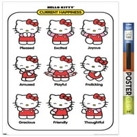 Hello Kitty-Jelenlegi Boldogság Fali Poszter, 22.375 34