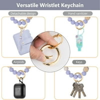 Kulcstartó karkötő karperec pénztárca kártya tartó zseb, címer kulcstartó karperec kulcstartó női-lila