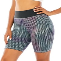 Női jóga rövidnadrág magas derék motoros atlétikai rövidnadrág Haskontroll textúra rugalmas fenék emelő edzés futó