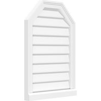 18 W 32 H nyolcszögletű felső felszíni PVC Gable szellőzőnyílás: nem funkcionális, w 2 W 2 P Brickmould küszöbkeret