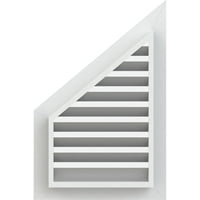 Ekena Millwork 36 W 26 H A FEDLEI TELJES FELSZERELÉS: Funkcionális, PVC Gable Vent W 1 4 lapos burkolat keret