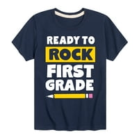 Azonnali üzenet-készen áll a Rock első osztályra-kisgyermek és Ifjúsági Rövid ujjú grafikus póló
