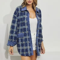 Kabát női női téli kabátok könnyű kényelmes Kék XL