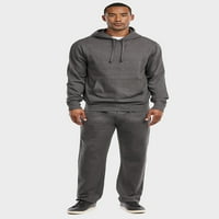 Férfi Puha gyapjú könnyű kényelem nyitott alsó Sweatpants Loungewear W oldalsó zsebek