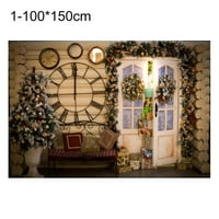Hitech karácsonyi ránctalanító szövet háttér mosható fotóstúdió háttér képernyő Party dekoráció