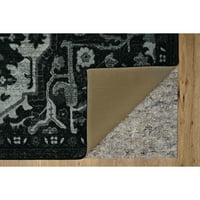 Mohawk otthoni prizmatikus emiko fekete tradicionális díszes precíziós nyomtatott terület szőnyeg, 10'x14 ', fekete