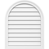 16 W 26 H kerek felső felszíni PVC Gable Vent: Funkcionális, W 2 W 1-1 2 P BrickMould keret