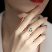 Yubnlvae Gyűrűk Csillagok gyémánt évforduló My Mo on Mo on Eljegyzés és divat Női Arany Esküvői elkötelezettség kő