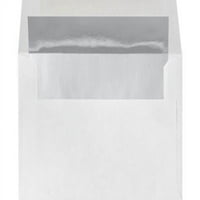 Luxpaper A meghívó borítékok, 1 8, ezüst fólia bélés, csomag