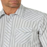 Wrangler férfiak nyugati hosszú ujjú csíkos ing