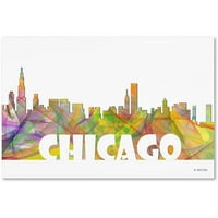 Chicago Illinois Skyline Mclr-2 'Canvas Art készítette: Marlene Watson