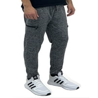 Burnside Men's Cargo Pocket Patte Pleece Jogger pulóverek, S-XL méretű