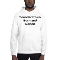 3XL Saunderstown született és nevelt kapucnis pulóver pulóver az Undefined Gifts-től