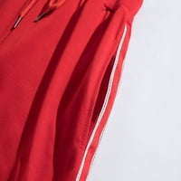 Rövidnadrág Férfi szabadtéri divat sport alkalmi kosárlabda rövidnadrág futó tréning rövidnadrág Piros L poliészter