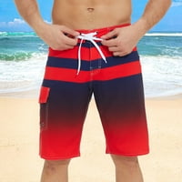 Plusz méretű edzés rövidnadrág úszni a férfiak rövidnadrág Férfi tavaszi és nyári alkalmi Patchwork Színes blokk ruha