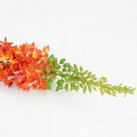 37 narancssárga és piros mesterséges foxtail dekoratív virág ravaszkodó szár
