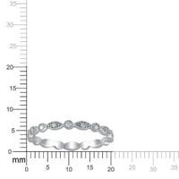 CTTW Diamond Eternity Band 10K fehéraranyban