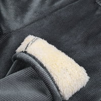 Női kocogás fenék meleg téli kocogás fenék bélelt termikus sport nadrág Női Alkalmi nadrág szürke XL