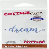 CottageCutz Kifejezések Plusz Die-Dream 3.8X1.2