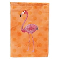 Carolines kincsek BB8188CHF flamingó narancssárga Polkadot zászló vászon ház mérete nagy, többszínű