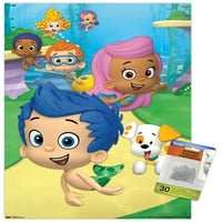 Nickelodeon Bubble Guppies-Csoportos fali poszter Push csapokkal, 14.725 22.375