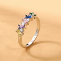 Gyűrűk Női Geometriai Art Fancy Gyémánt Gyűrű Cirkónia Eljegyzési Gyűrű