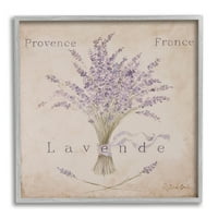 Stupell Industries Vintage Párizsi Levendula Country Provence France Florals, 12, Design By Debi Coules