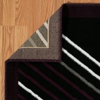 United Weavers Brasserie Macchiato geometriai szilva szőtt olefin terület szőnyeg vagy futó