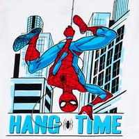 Spider-Man fiúk klasszikus alvó teteje, rövidnadrág és nadrág, 4 darabos pamut pizsama szett, Méretek 4-10