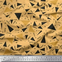 Soimoi lila szatén selyem szövet Dot, cikk-cakk & háromszög geometriai nyomtatási Szövet az udvaron széles