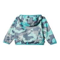 Reebok kislány és kisgyermek lány aktív Camo Windbreaker, 12m-5T