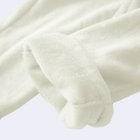 KelaJuan női téli pizsama nadrág, felnőttek Alkalmi Egyszínű pöttyös nadrág oldalzsebbel zsinórral