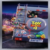 Disney Pixar Toy Story-Végső egy lapos fali poszter fa mágneses kerettel, 22.375 34