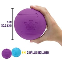 Chew King Fetch Balls Rendkívül Tartós Természetes Gumi Játék 4 Balls, Pack
