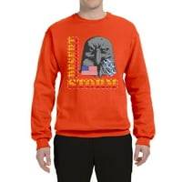 Vad Bobby, Sivatagi Vihar USA Sas hazafi háború, Americana amerikai büszkeség, Unise Crewneck grafikus Pulóver, Narancs,