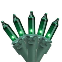 Zöld mini karácsonyi fények halmaza 2.5 Távoli - zöld huzal
