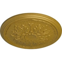Ekena Millwork 3 4 OD 5 8 p Luton mennyezeti medál, kézzel festett Fáraók arany