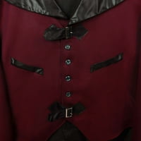 Férfi Steampunk kabát Farokkabát Halloween jelmezek viktoriánus kabát gótikus Cosplay Vintage Frock kabát Egyenruha