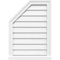 26 W 30 H FÉL nyolcszögű bal felső felület MEGJEGYZÉS PVC GABLE szellőzőnyílás: nem funkcionális, w 2 W 2 P Brickmould