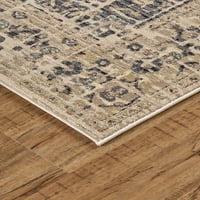 Huron modern absztrakt szőnyeg, faszén természetes barnulás, 7ft-10 hüvelyk 10ft-6in terület szőnyeg