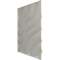 Ekena Millwork 5 8 W 5 8 H Modern Wave endurawall dekoratív 3D fali panel, fényes kabát arany