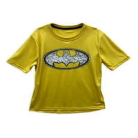 Batman Boys grafikus póló és rövidnadrág, 2 darabos szett, méret 4-12