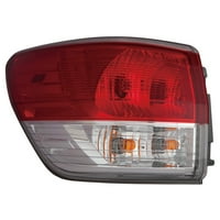 Új CAPA tanúsítvánnyal rendelkező szabványos csere vezetőoldali külső hátsó lámpa szerelvény, illik 2013-Nissan Pathfinder