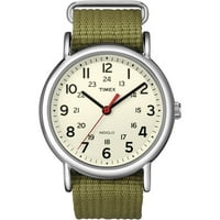 Idő Unise Weekender Olive Cream Alkalmi Óra, Szövet Slip-Thru Heveder