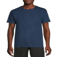 Atlétikai művek férfi és nagy férfi aktív lágy keverék zseb póló, S-4XL méretű