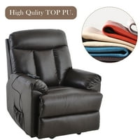 Teljesítmény -emelő szék elektromos ülőhely PU bőr emelő ülőhely szék nagy teherbírású acél fekvő mechanizmus, barna