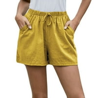 Női rövidnadrág, Női nyári rövidnadrág Egyszínű Laza Sport egyenes rövidnadrág rugalmas derék húzózsinór rövidnadrág