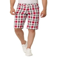 Egyedi olcsó férfiak rövidnadrágja nyári kockás vékony illeszkedés ellenőrzött minta rövid nadrág